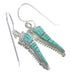 Genuine Sterling Silver Southwestern Turquoise Earrings CX47050